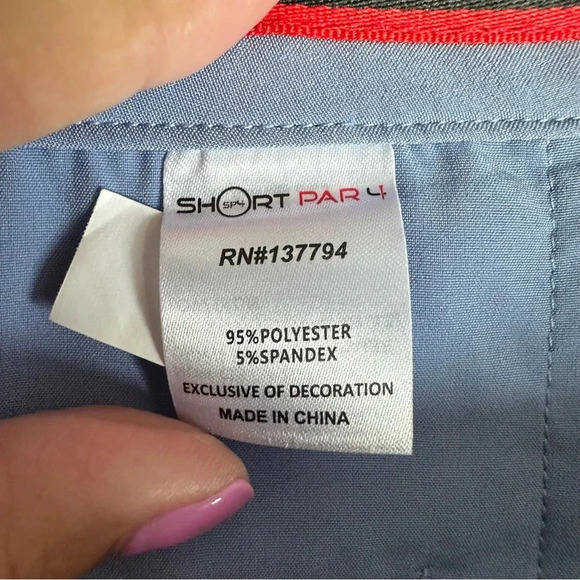 Short Par 4 Mens Lightweight Golf Pants - Picture 6 of 7